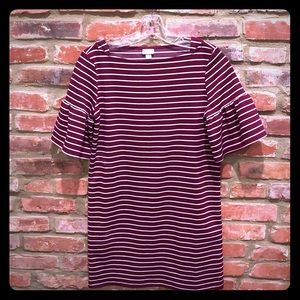 Merona striped bell sleeve dress